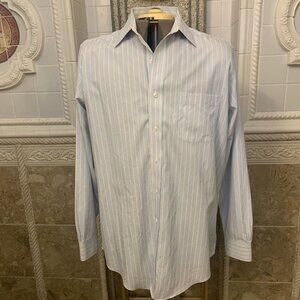 Brooks Brothers. Sz 15.5 - 34. Cotton Long Sleeve Button Up Dress Shirt. B97.